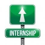 internship road sign illustration design