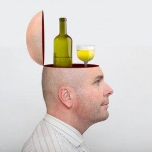 Mental health concept - addictions. Alcohol last friend.