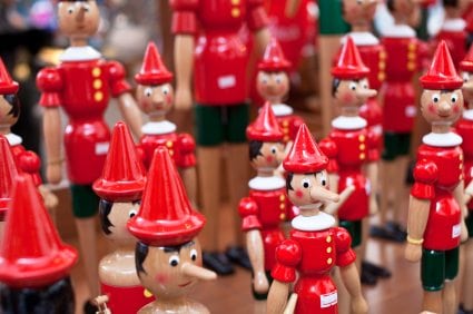 "Lie and grow a Pinnochio nose"